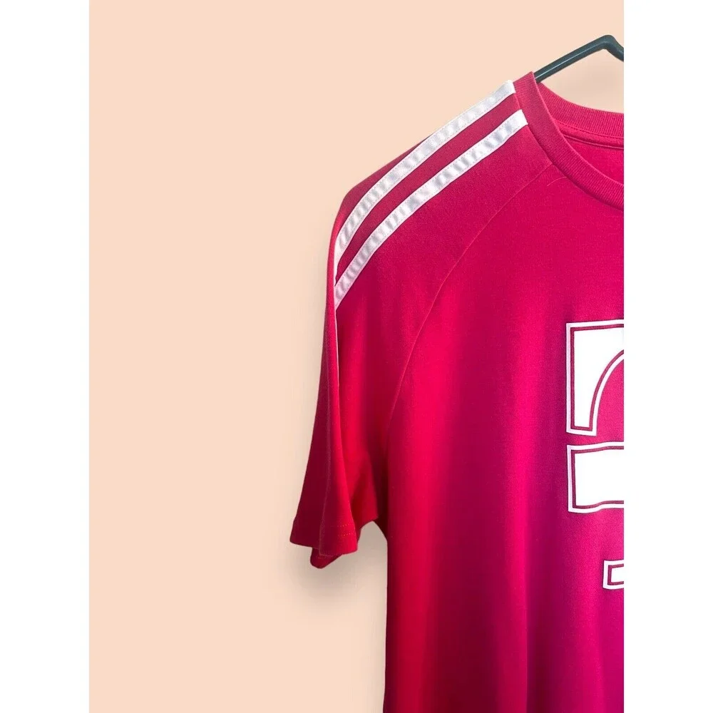 T-Mobile Employee Uniform T-Shirt Pink Striped Work Tee Unisex Size Large